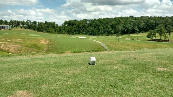 Challenging holes with sand traps and a few water hazards