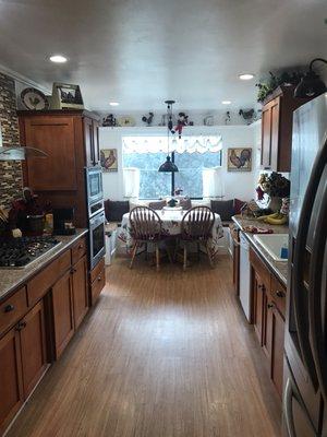 Remodeled kitchen, built in breakfast nook