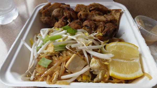 Chicken pad thai. The best $8 you'll spend at the farmer's market.