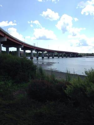 Casco Bay Bridge from below