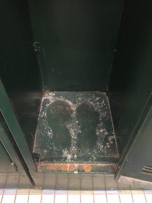 Lockers are rusty and dirty and many of them don't close properly.