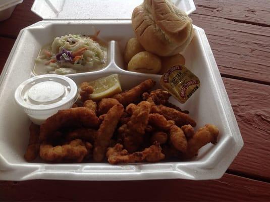 Clam strip dinner.