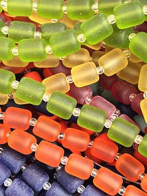 "Sea Glass"Tm - modern matte finished glass beads