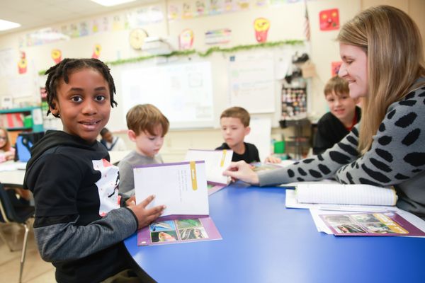 Cooley Springs-Fingerville Elementary School Student Enjoying Class