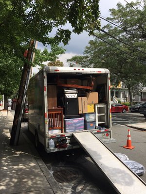 Properly loaded Uhaul.