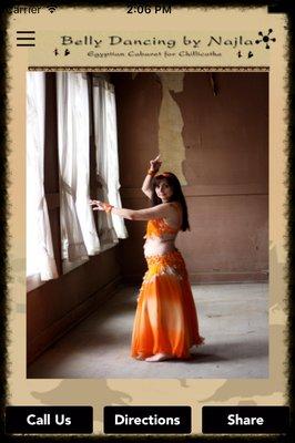 iPhone, Android and Web App for Najlas Dance