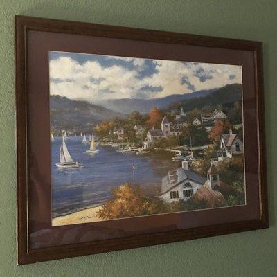 ... pretty Nyack, NY on Hudson River in a painting!