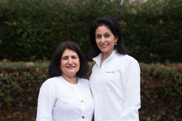 Nahid Hadameh, DDS (Left) and Nirvana Anoosheh, DDS