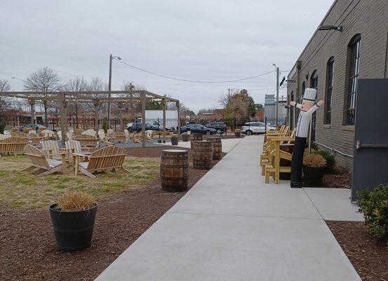 Outside space at Makers