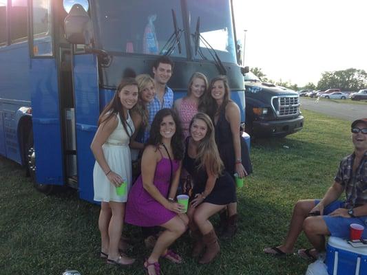 Some of the group at this years Zac Brown Concert at Klipsch Music Center.