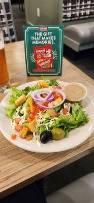 Side Salad With Italian Dressing.