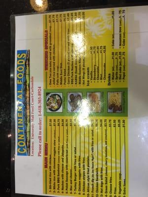 Menu Jan 2016