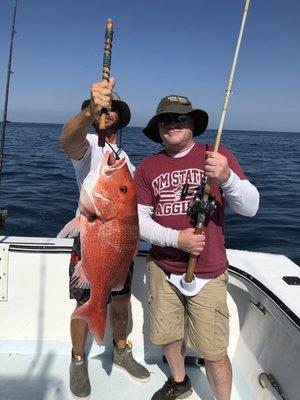 Red Snapper.  Was a week or so out of season so he lives to fight another day.