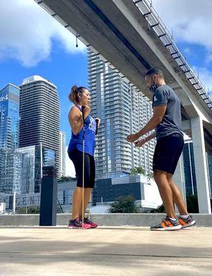 Outdoor workout, beginners and above