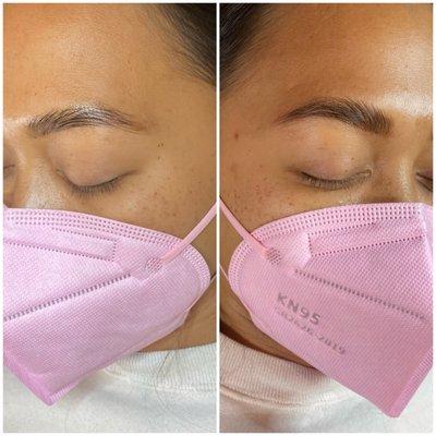 Brow Lamination with Henna Tint