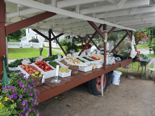 fruits & veggies at the farm stand