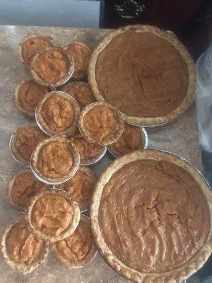 Sweet potato pies