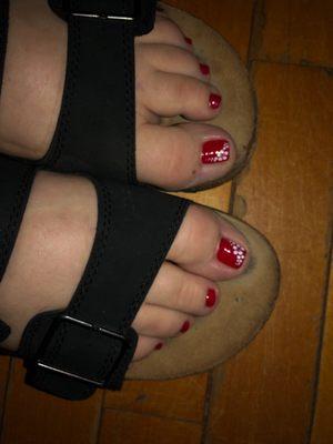 Pedi by Teresa . Beautiful.