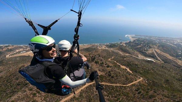 Panoramic view to Malibu beach.