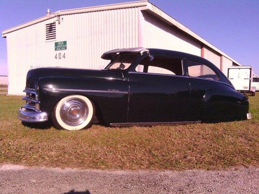 Davis Customs completely restored this 49 Plymouth complete with bags