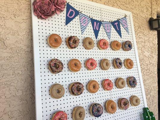 Donut wall. Very cool