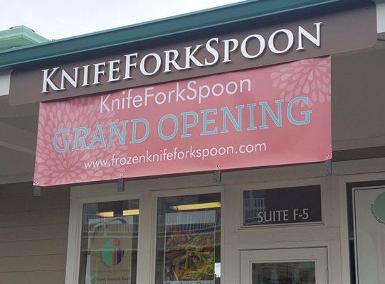 The grand opening for KnifeForkSpoon!