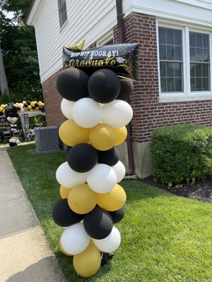 Full classic column for graduation party