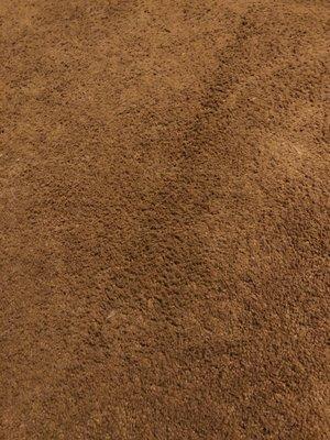 Seam in carpet persists today.