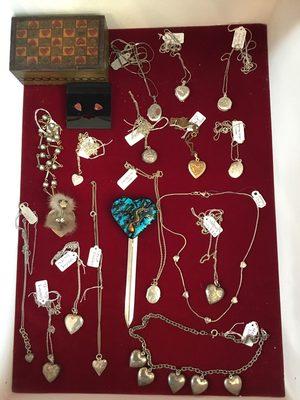 Jewelry... lots of vintage lockets!