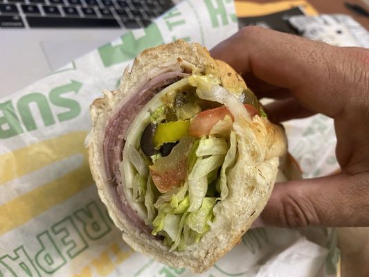 neatest Subway footlong ever