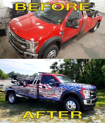 Tow truck Wrap