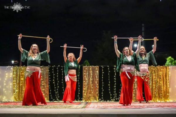 Christmas belly dance