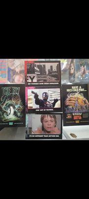 Various movie trading cards