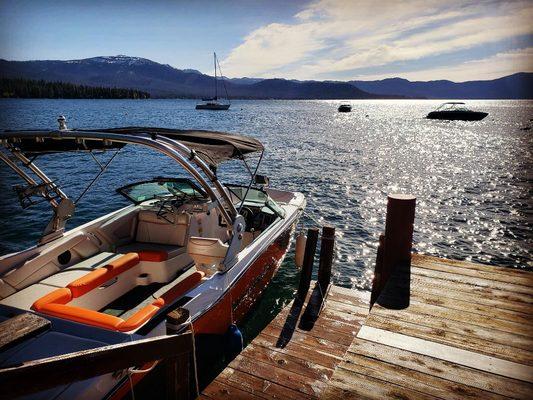 Private dock or buoy delivery is available on Lake Tahoe!