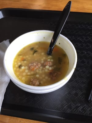 Italian Wedding soup. Way better than I could make!