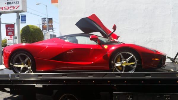 3.4 m $ La Ferrari in for smog inspection