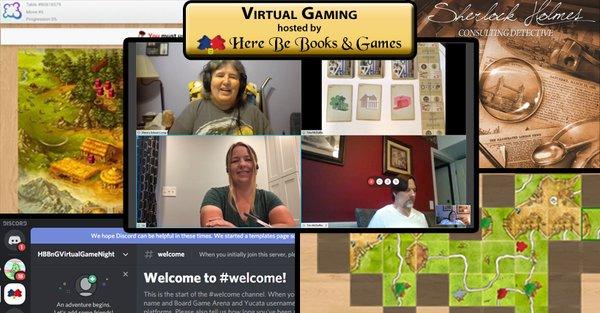 During the COVID-19 pandemic, we're hosting virtual gaming. See the Gaming Stuff page on our web site for details.