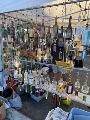 Recycled bottle chimes