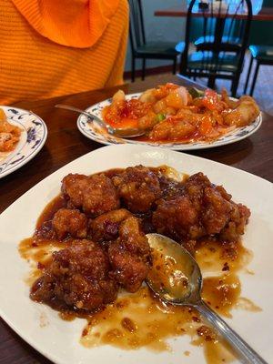 Sweet and Sour Chicken and General Tso's Chicken.  Yep. Yep.