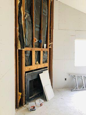 Mid-reno living room