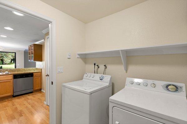 All Homes include full size washer and dryer.