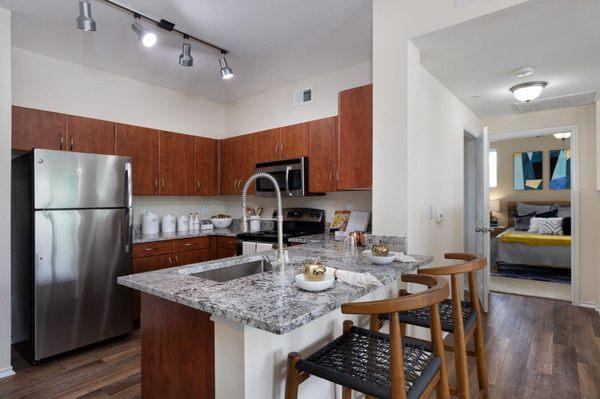 We installed Bianco Antico in this beautiful kitchen, and the results are AMAZING!