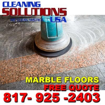 We are your Fort Worth Marble floor cleaning professionals give us a call today for your free quote: 817-925-2403