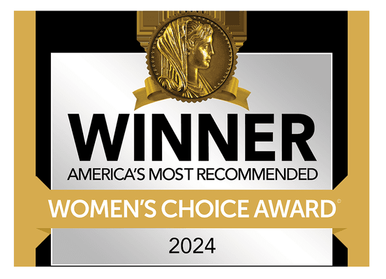 For the 10th year in a row, we're honored to be selected as a preferred business by the Women's Choice Award!