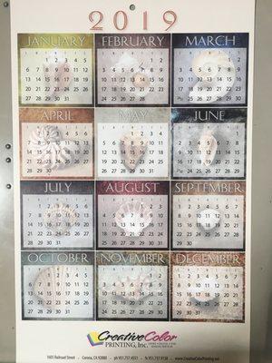 custom calendars