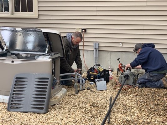 stand-by generator install