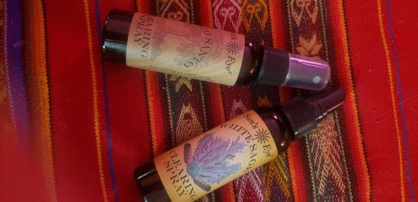 Sprays to clear and cleanse energies and spaces