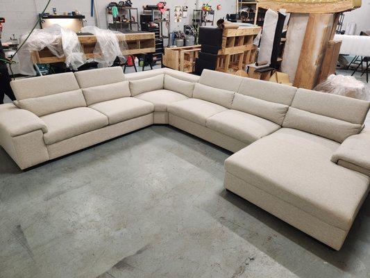 Sectional reupholstering