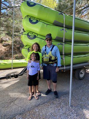 My two boys with Chris, our guide for the day.