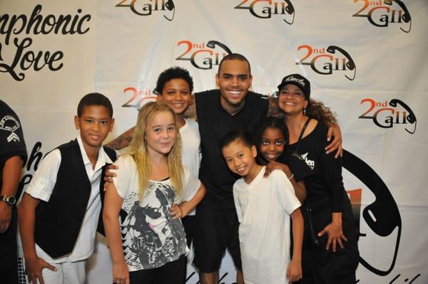 Chris Brown, Debbie Allen and The Krew